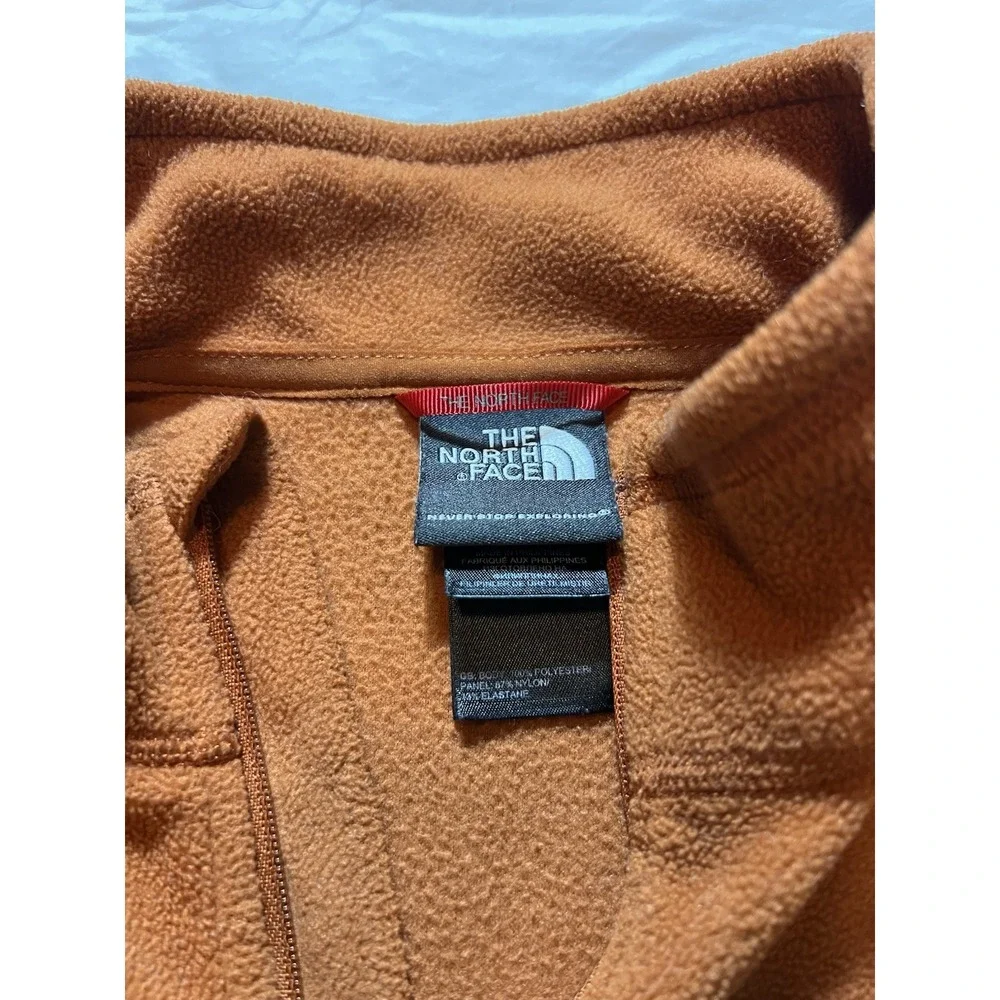The North Face Men's Crest Fleece Pullover Size M Grey Chest Pocket Long Sleeve